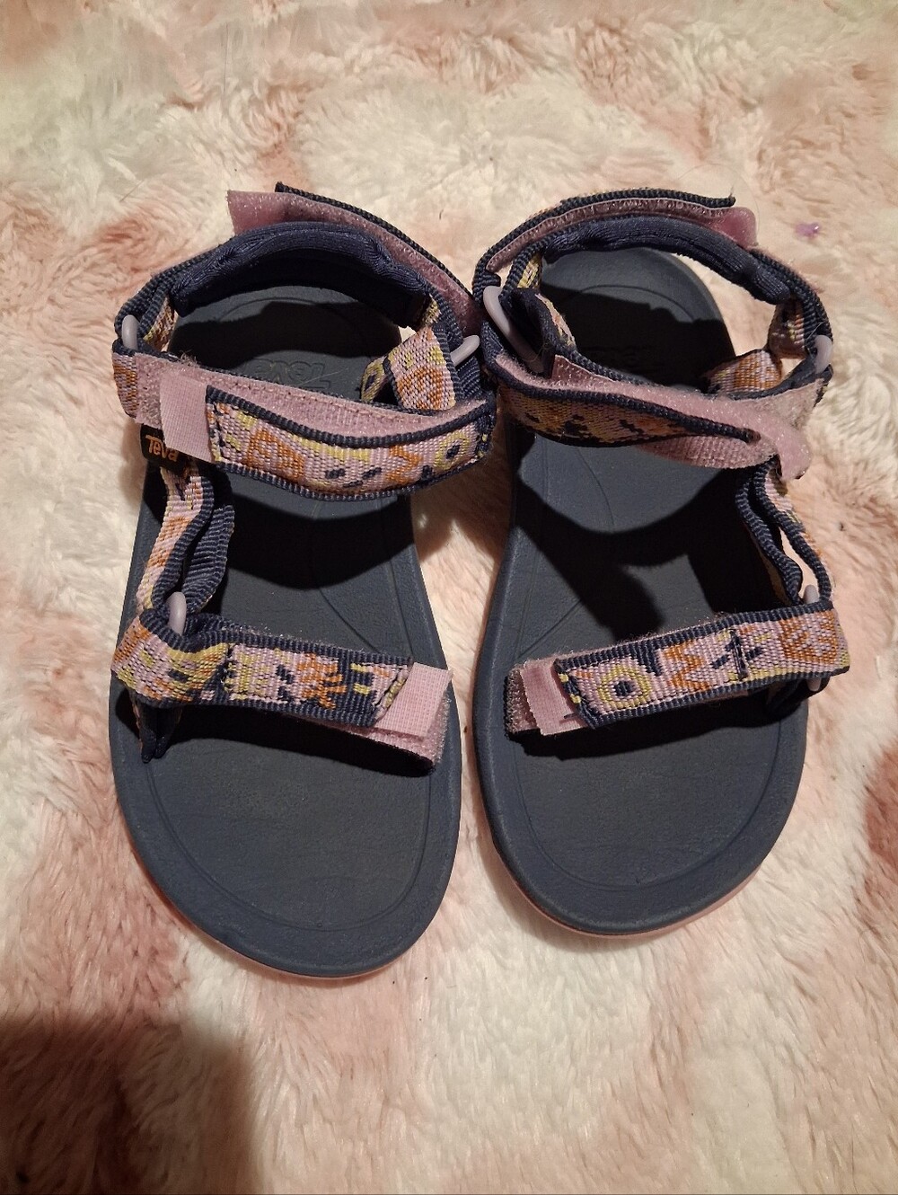 Teva Hurricane XLT 1 Kids Pink Patterned Strap Sandals